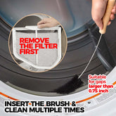 Dryer Vent Cleaner Kit 2 Pack - Household Cleaning Supplies 304 Stainless Steel Dryer Lint Brush, Home Essentials for Lint Trap Dust & Pet Hair